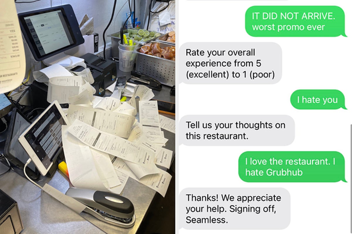 GrubHub Was Getting 6000 Orders A Minute During Its Promo Today That Left Restaurant Workers Stressed And Customers Hangry