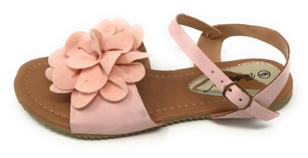 A pink flower sandal