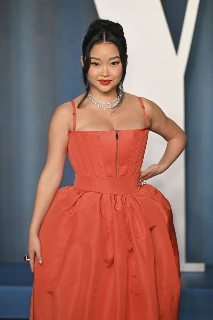 Lana Condor on the red carpet