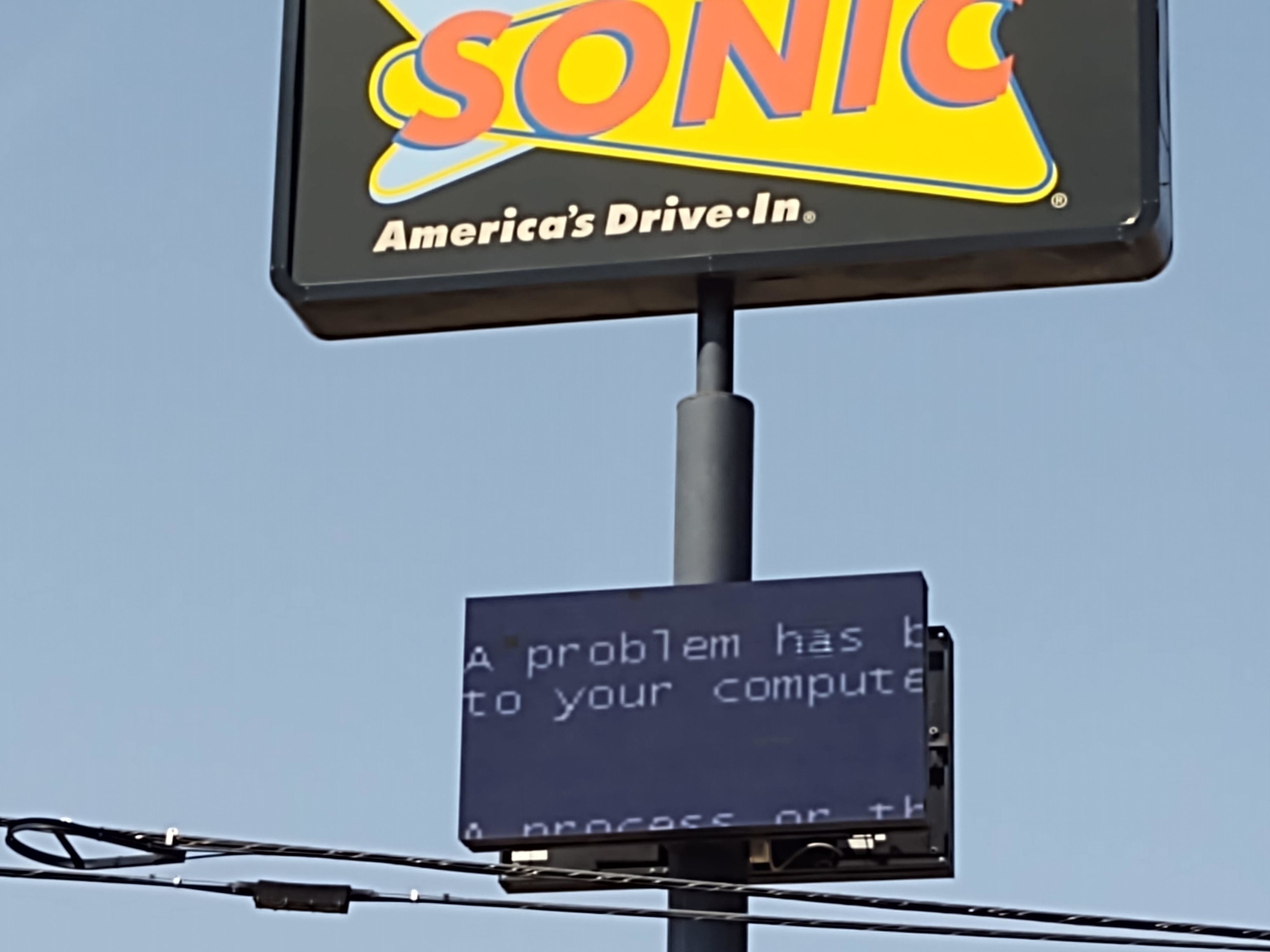 sonic sign reading a problem has to your computer