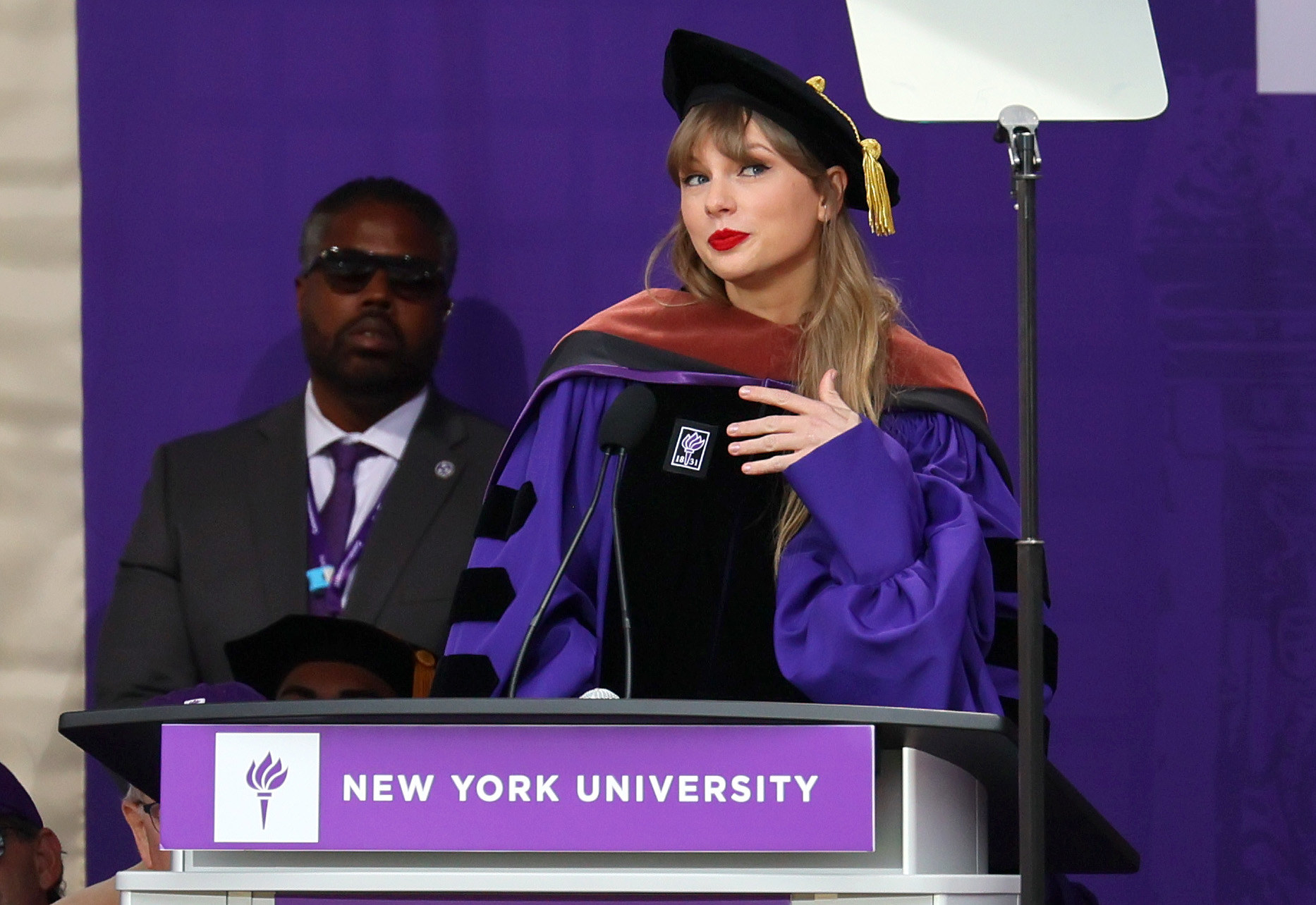 Kanye West gives graduation speech after receiving honorary