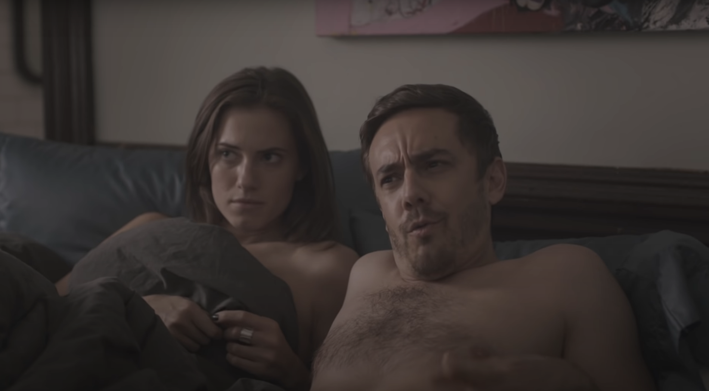 Marnie and Booth Jonathan in bed in &quot;Girls.&quot;