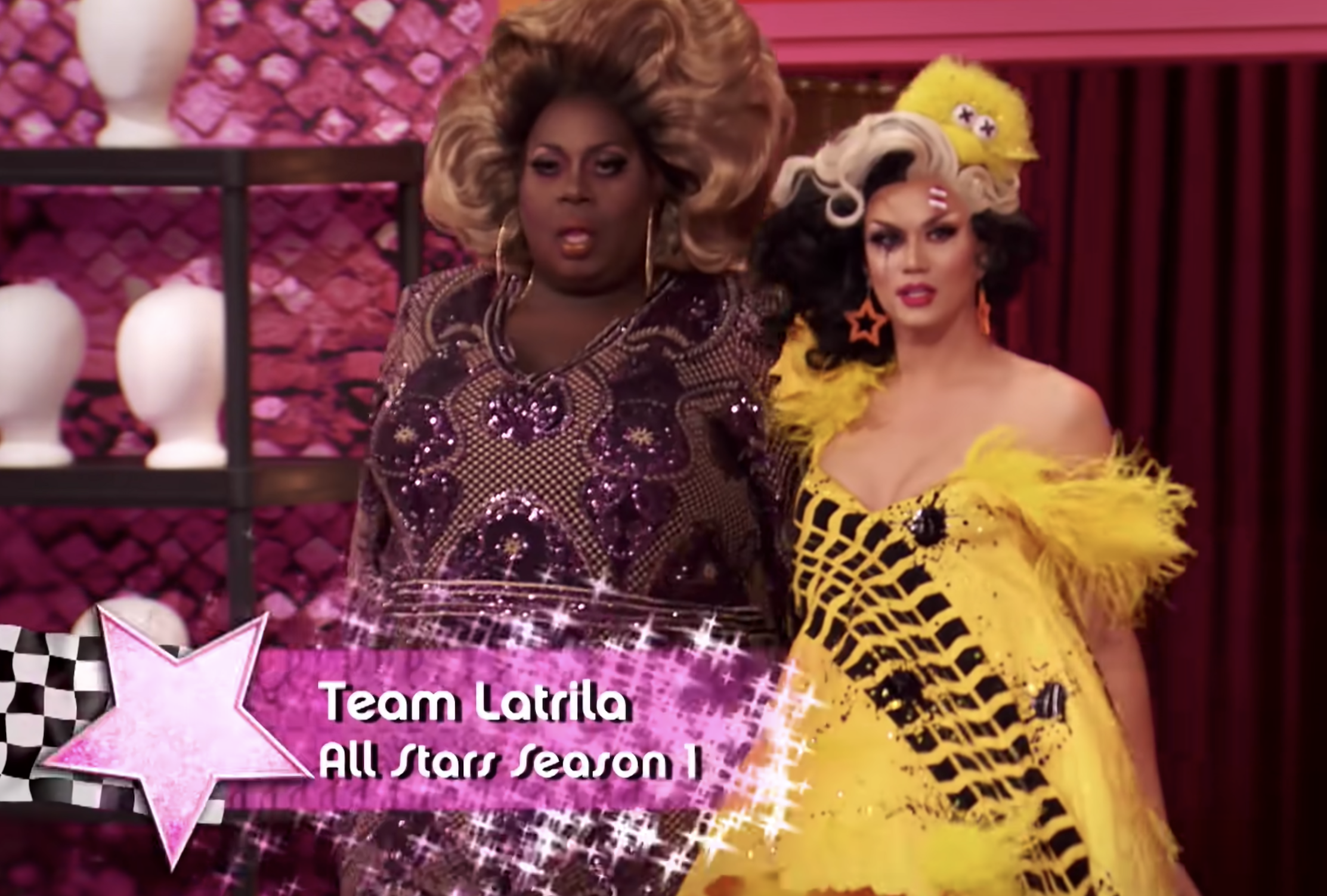 Latrice Royale and Manila Luzon entering the Werk Room