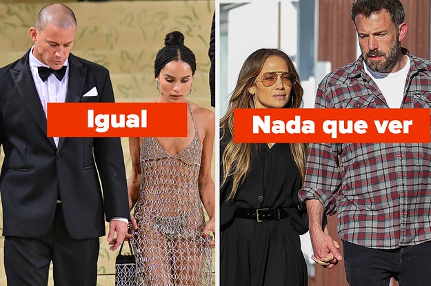 10 Parejas igualitas en estilo y otras 10 que parece que vienen de planetas  diferentes