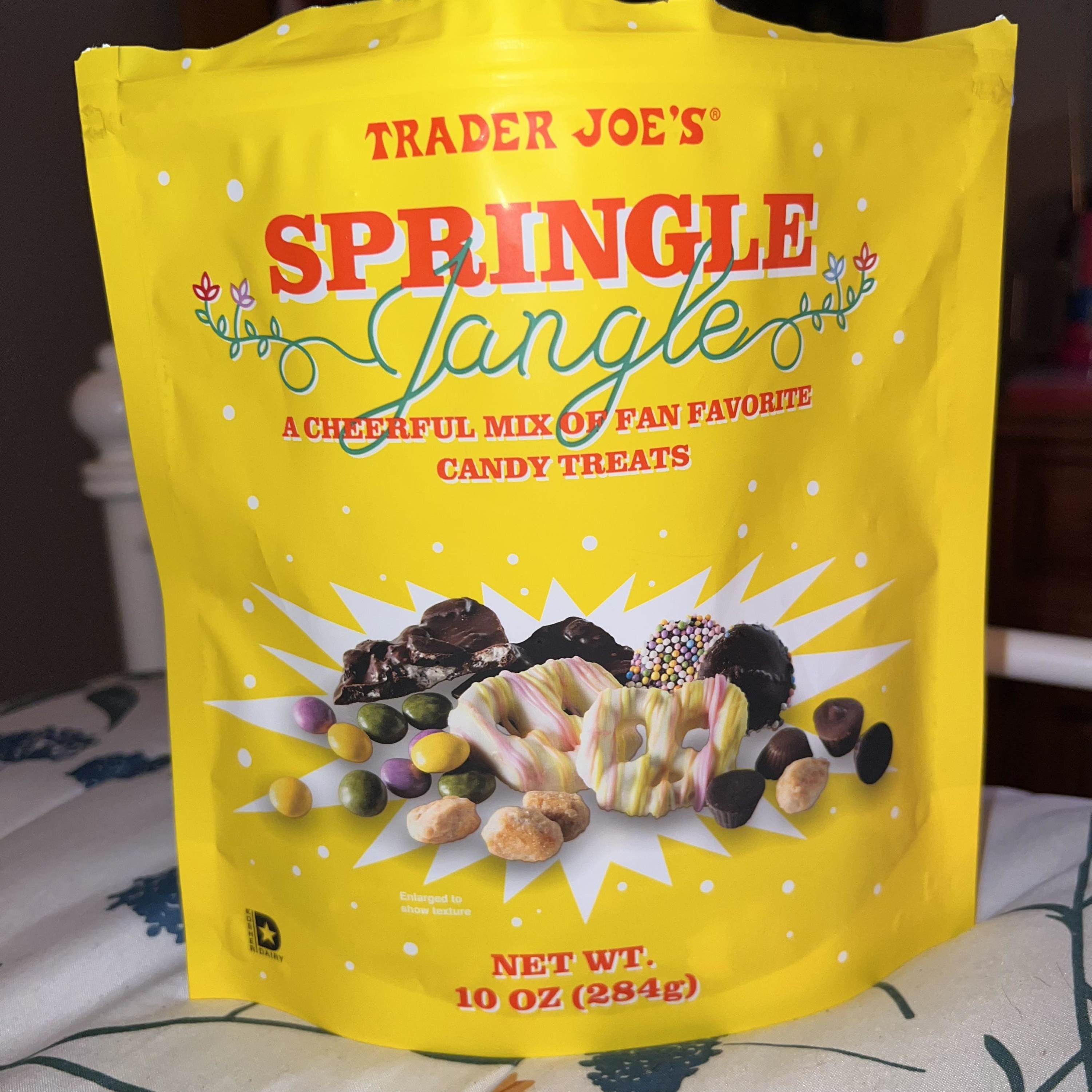A bag of Trader Joe&#x27;s Springle Jangle