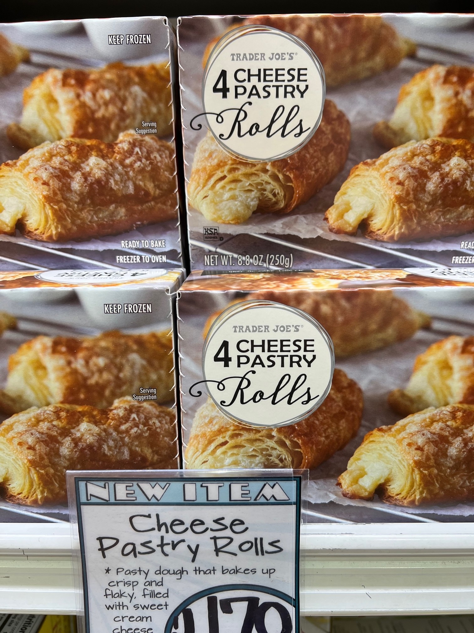 Boxes of 4 Cheese Pastry Rolls