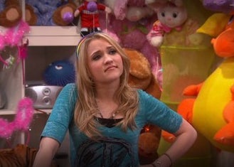 Lilly Truscott giving a weird look