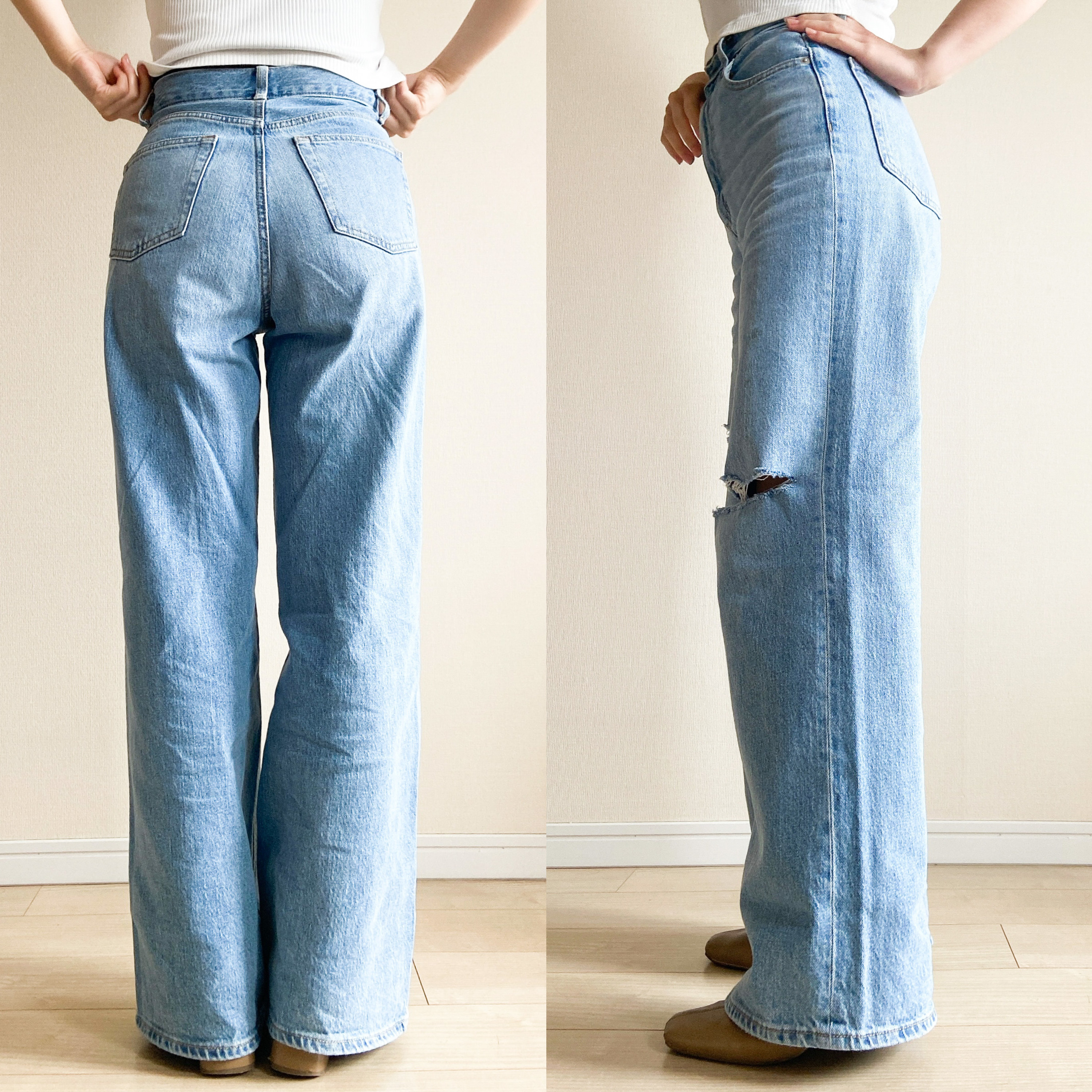 やっと理想のシルエットに出会えた…!GUの「2490円デニム」体型カバー やっと理想のシルエットに出会えた…!GUの「2490円デニム」体型カバー