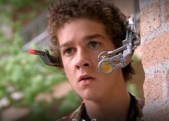 Louis Stevens is wearing a headset