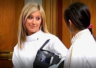 Maddie Fitzpatrick is taking fencing lessons