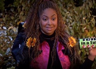 Raven Baxter is holding a can called "Tent In A Tube"