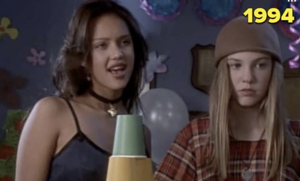 Jessica Alba on a Nickelodeon show in the early &#x27;90s