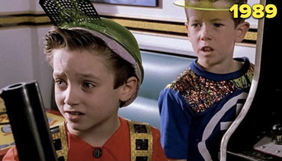 Elijah Wood as a kid wearing a funny hat in &quot;Back to the Future Part II&quot;
