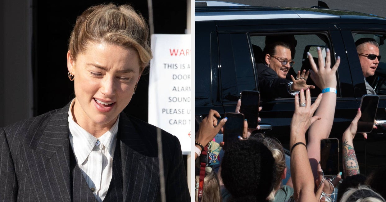 Footage Shows What Appears To Be Amber Heard Being Verbally Abused By Johnny Depp Fans While Leaving The Courtroom After Testifying About The “Vitriol” And Daily “Harassment” She Received From His Supporters