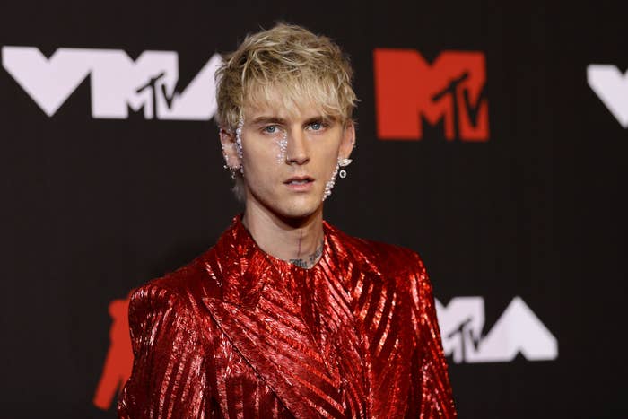 Closeup of Machine Gun Kelly