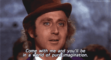 Gene Wilder as Willy Wonka says &quot;Come with me&quot;