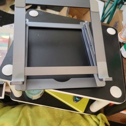 Laptop stand slightly extended