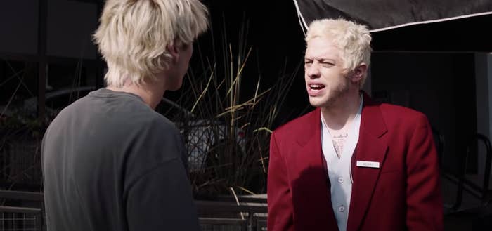 Machine Gun Kelly and Pete Davidson in "Good Mourning"