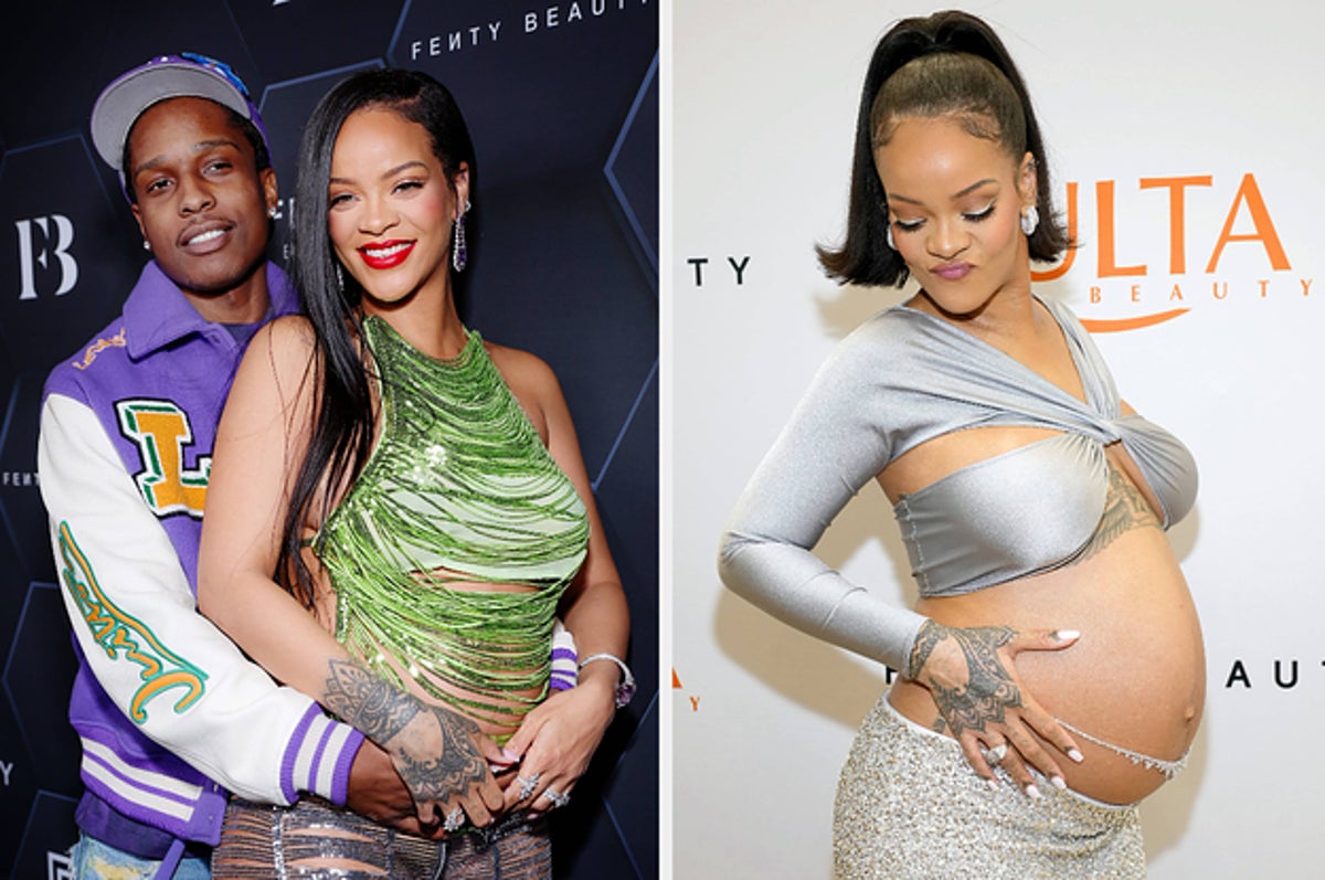 Rihanna and Her Baby Bump Stop by Ulta for Fenty Appearance