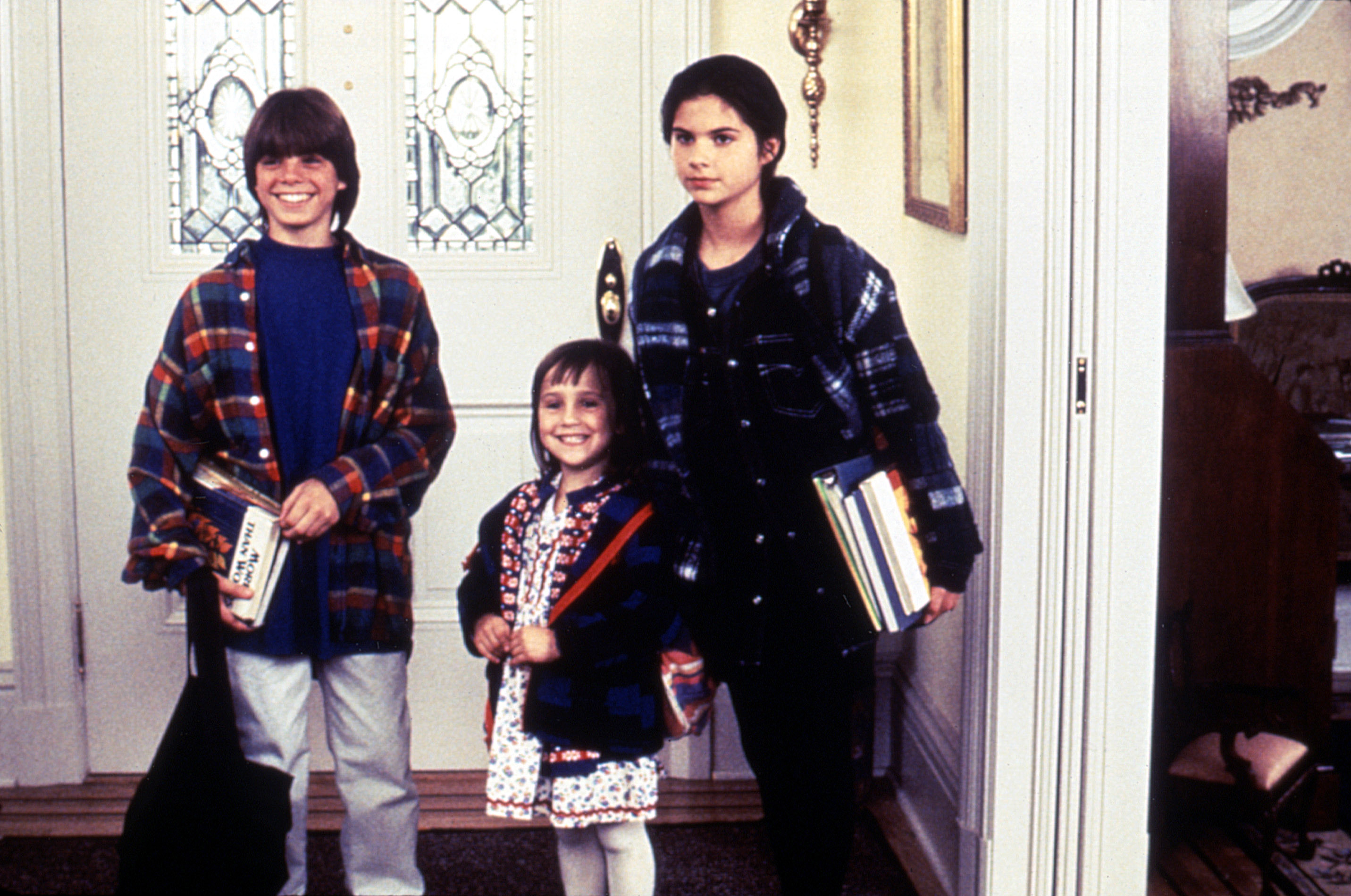 Matthew Lawrence, Mara Wilson, and Lisa Jakub as Chris, Natalie, and Lydia in &quot;Mrs. Doubtfire.&quot;
