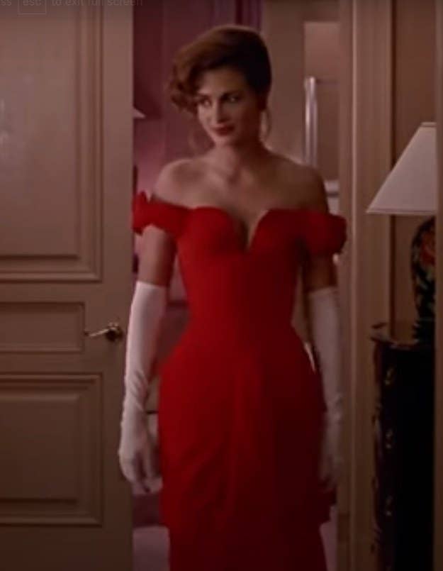 julia roberts pretty woman red dress