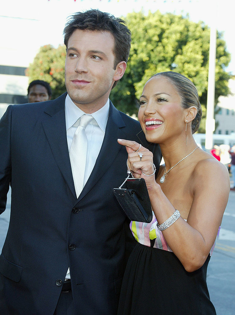 Ben and JLo in the 2000s at a premiere