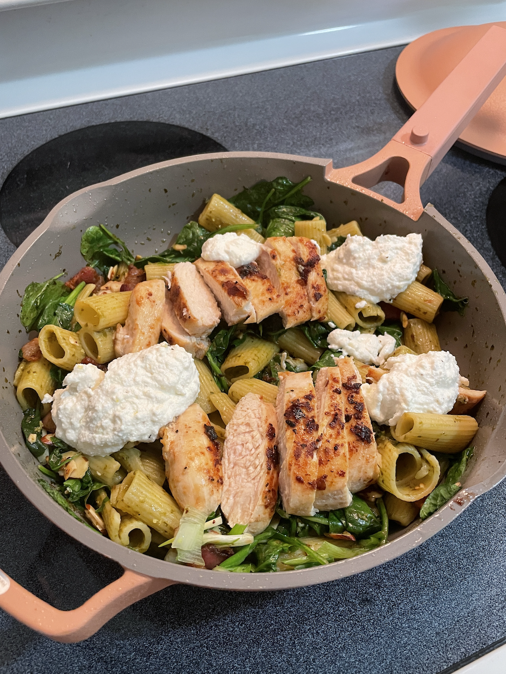 One Pot Green Pasta and an Honest Review of the Always Pan — Hello Fran