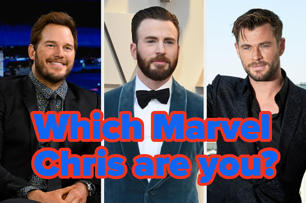 Are You More Like Chris Pratt, Chris Hemsworth, Or Chris Evans?