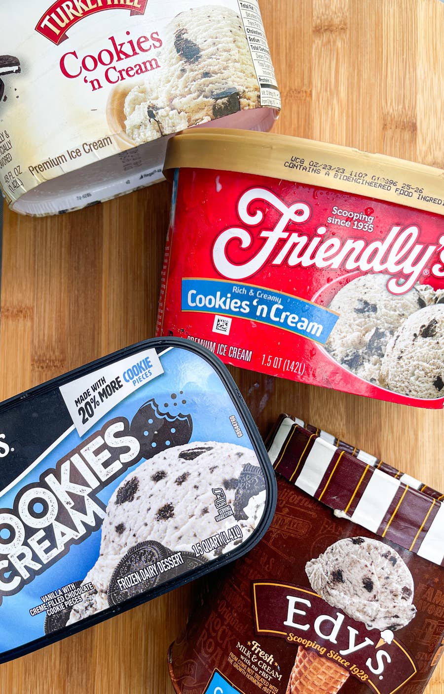 cookies and cream ice cream brands