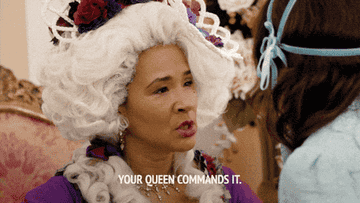 Queen Charlotte telling Eloise &quot;Your queen commands it&quot; on &quot;Bridgerton&quot;