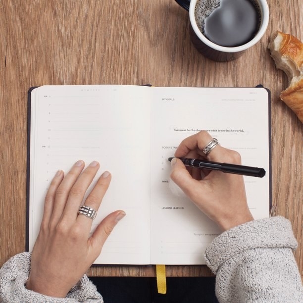 someone using the pen