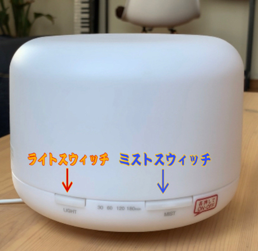 無印良品のオススメのフレグランス「超音波うるおいアロマディフューザー」