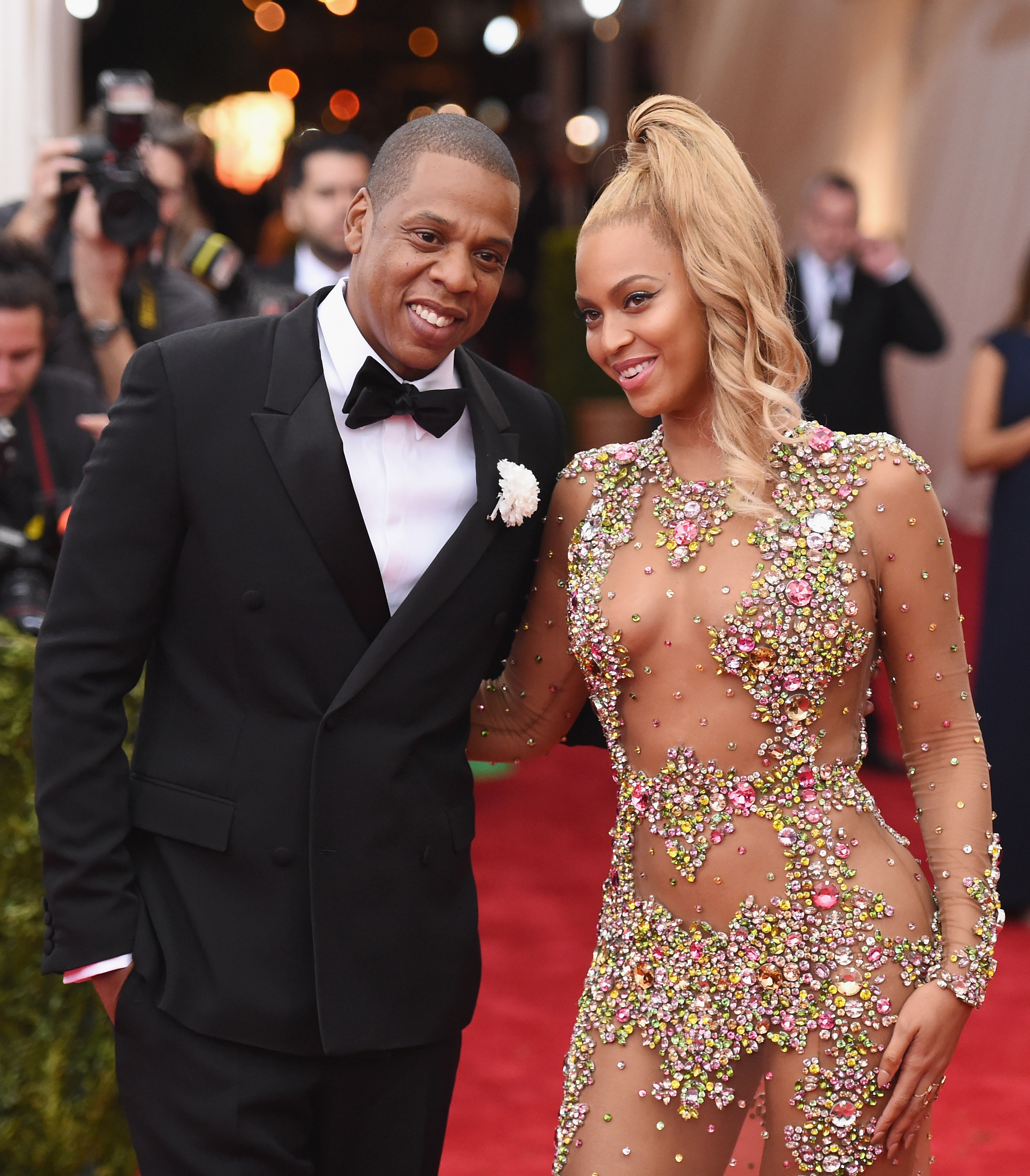 Jay-Z and Beyoncé on the Met Gala red carpet