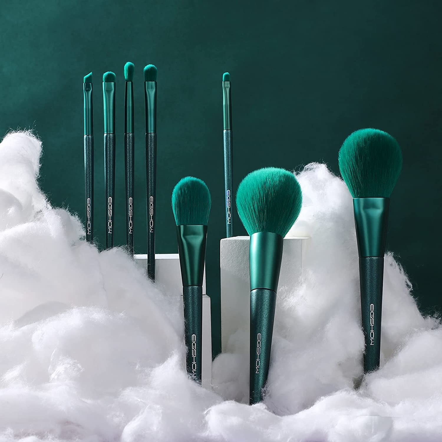 a set of the vegan makeup brushes
