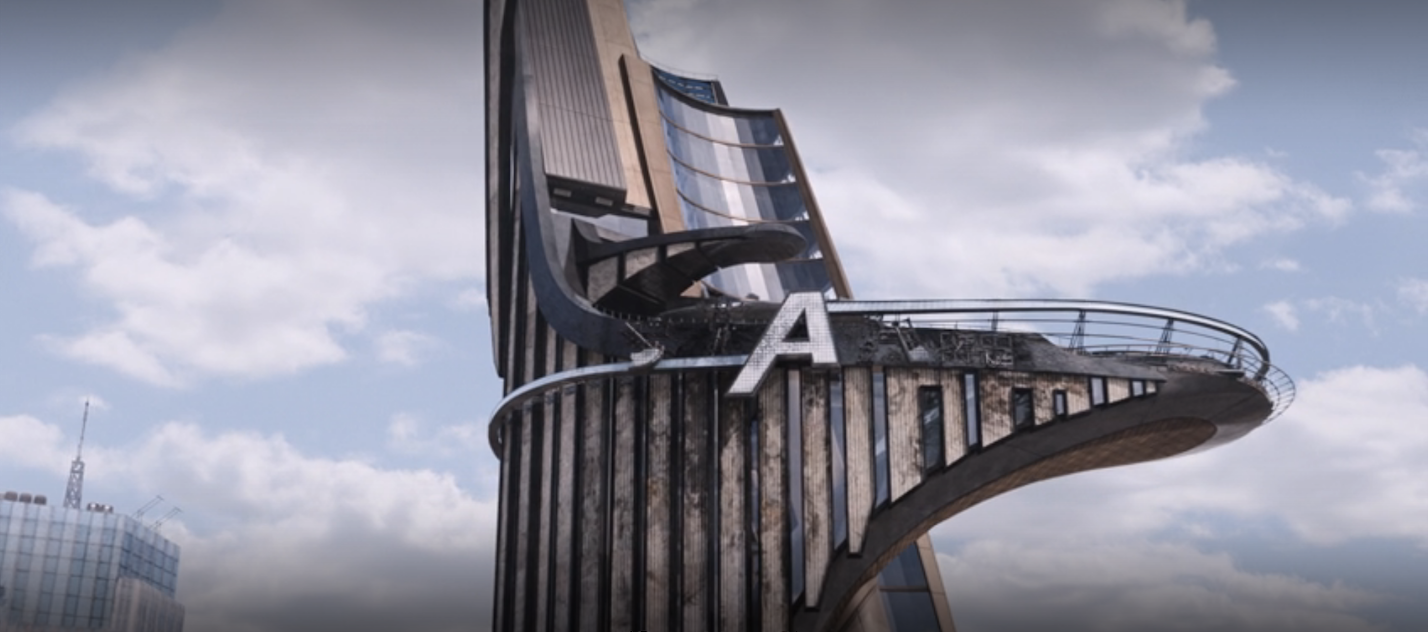 The A left on Stark Tower after a major battle in &quot;The Avengers.&quot;