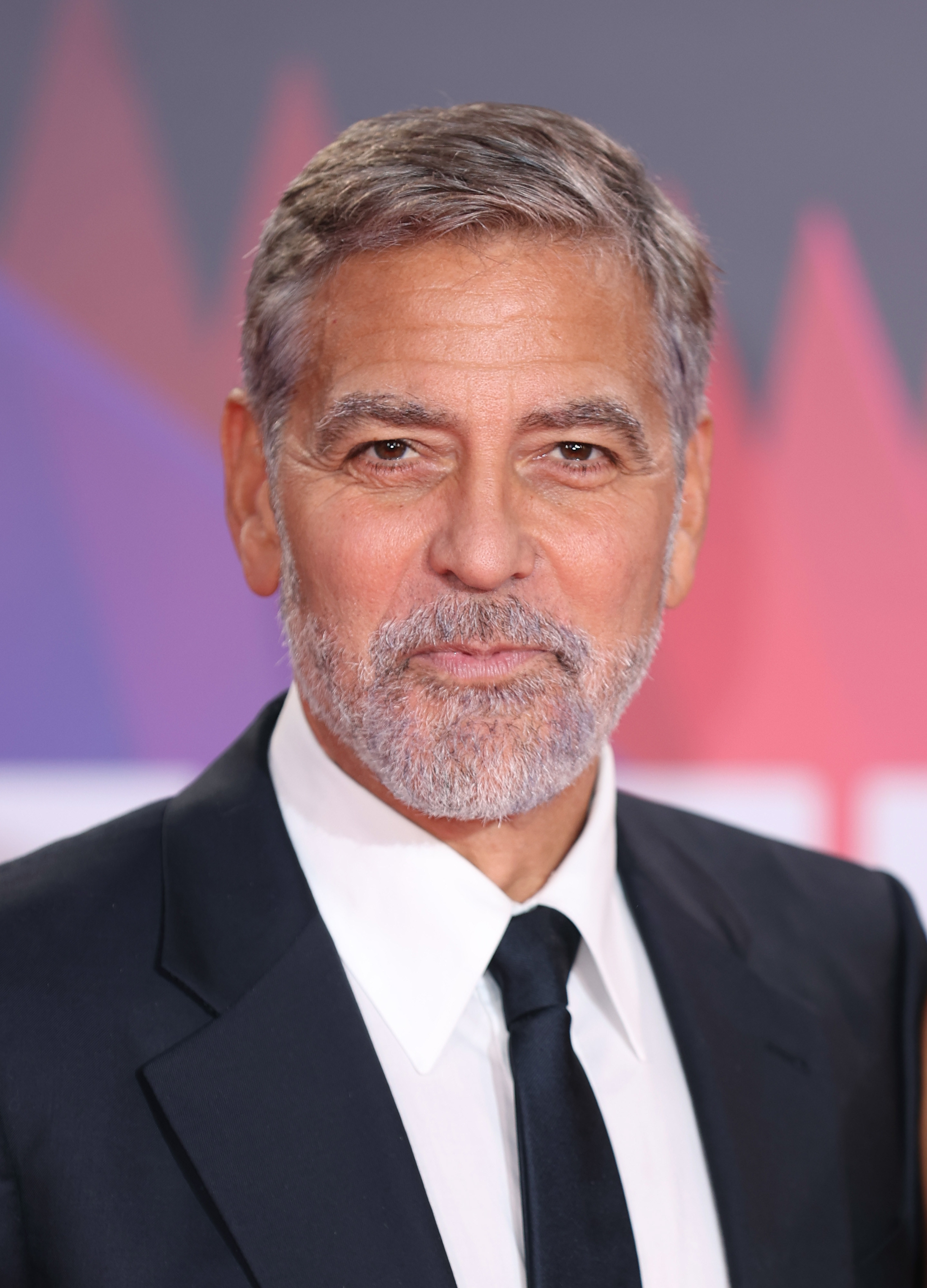 George Clooney poses at the premiere of &quot;The Tender Bar&quot; in October 2021