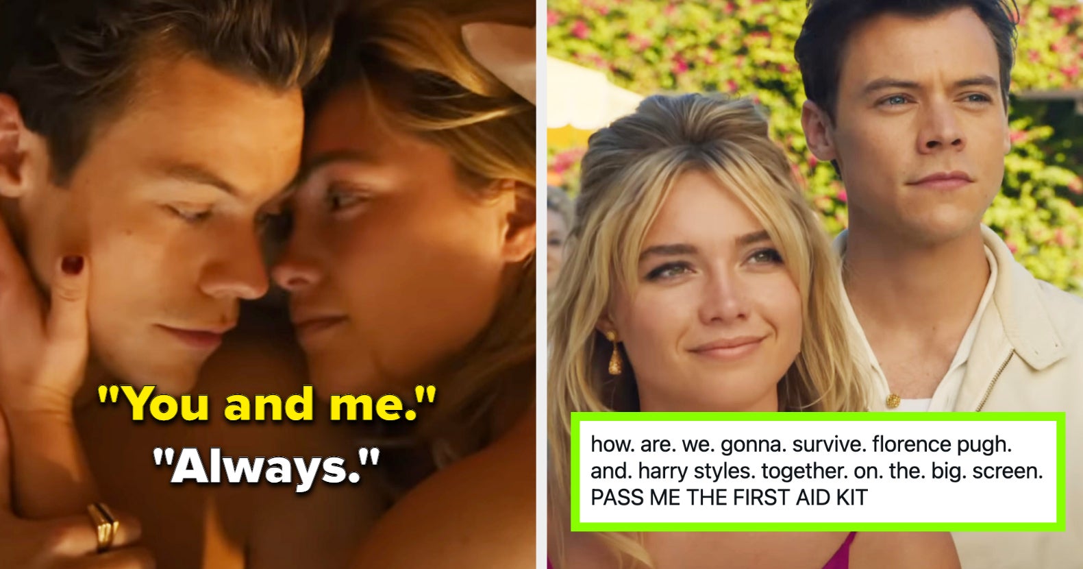 Everyone Is Freaking Out Over Florence Pugh And Harry Styles In The First "Don't Worry Darling" Trailer