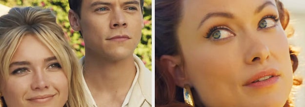 Florence Pugh, Harry Styles, and Olivia Wilde in Don't Worry Darling