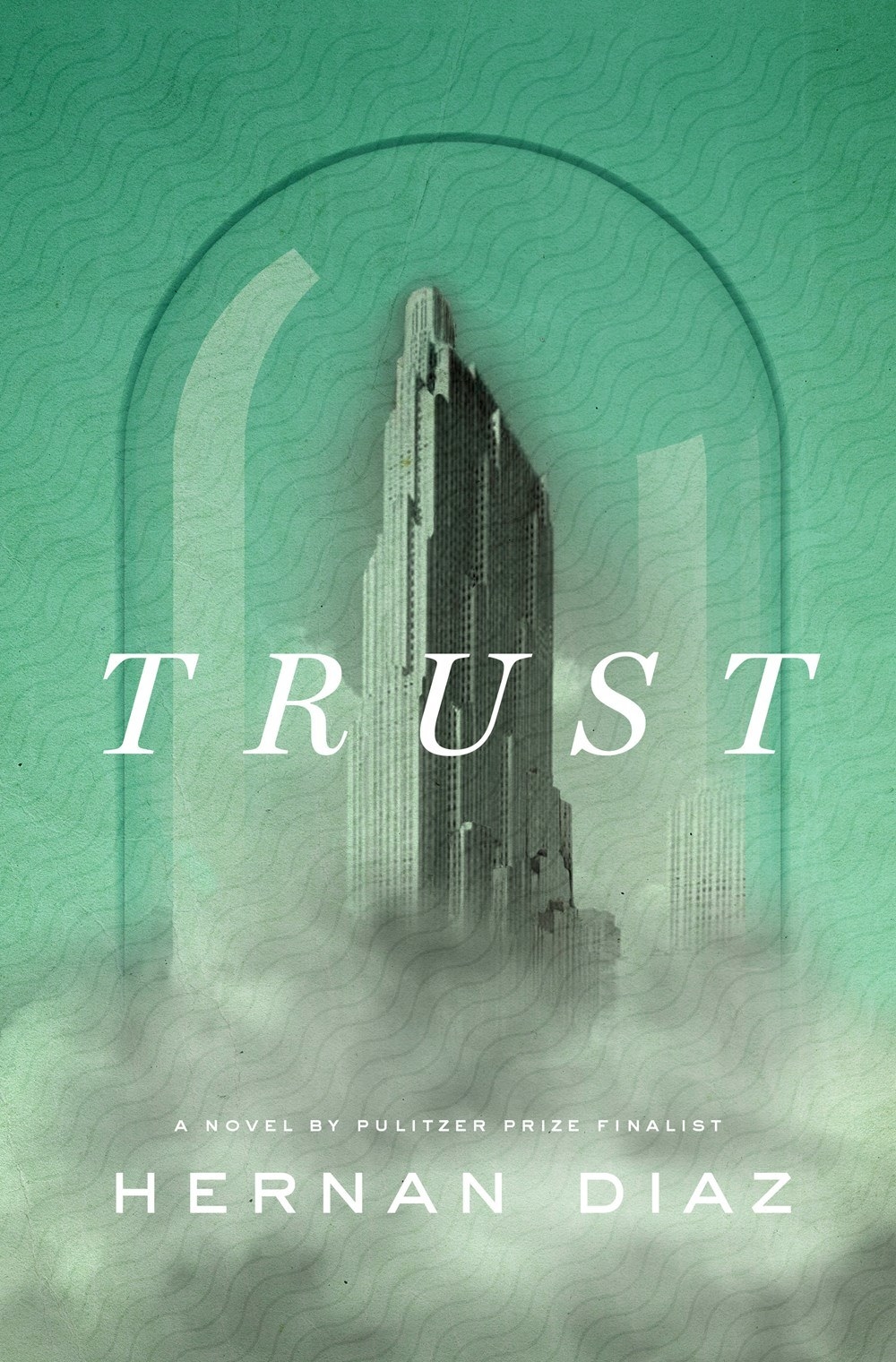 “Trust"钟形罩覆盖显示摩天大楼