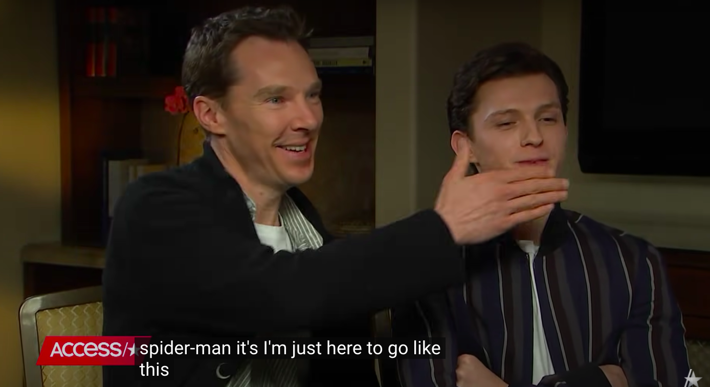 Benedict putting his hand over Tom&#x27;s mouth