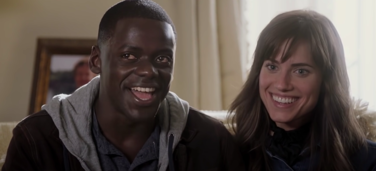 Daniel Kaluuya and Allison smiling in the movie