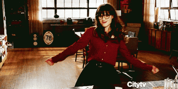 Jess Day from &quot;New Girl&quot; doing a dance