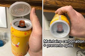 soda can lids that maintain carbonation and prevent spills