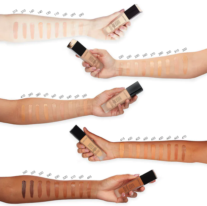 swatches of foundation