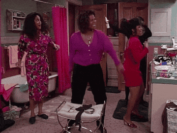 roommates dancing on &quot;Living Single&quot;