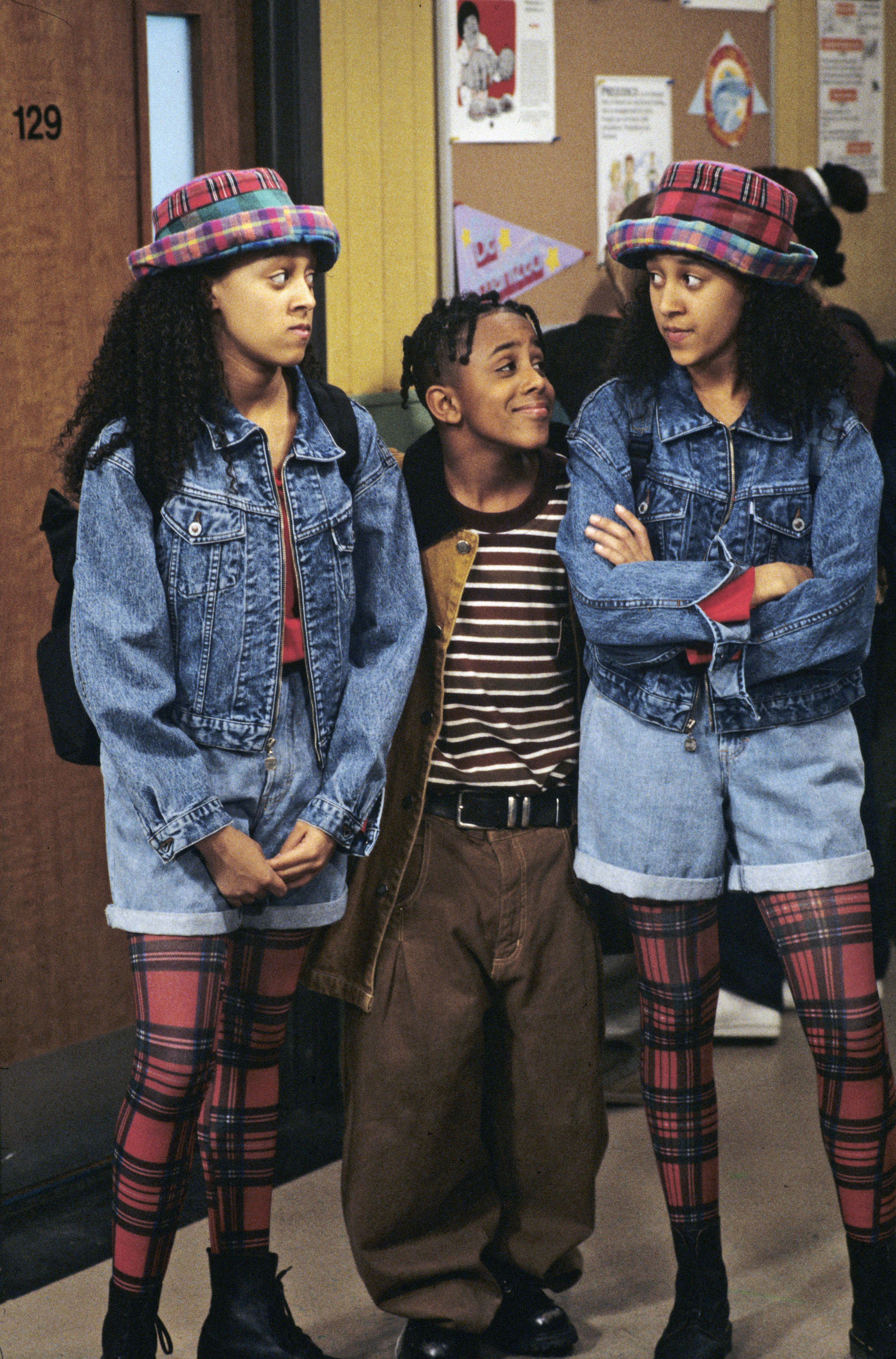 Tia and Tamera Mowry and Marques Houston on &quot;Sister, Sister&quot;