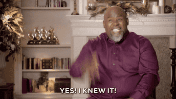 David Mann as Mr. Brown excitedly proclaims that he knew something was going to happen before it took place