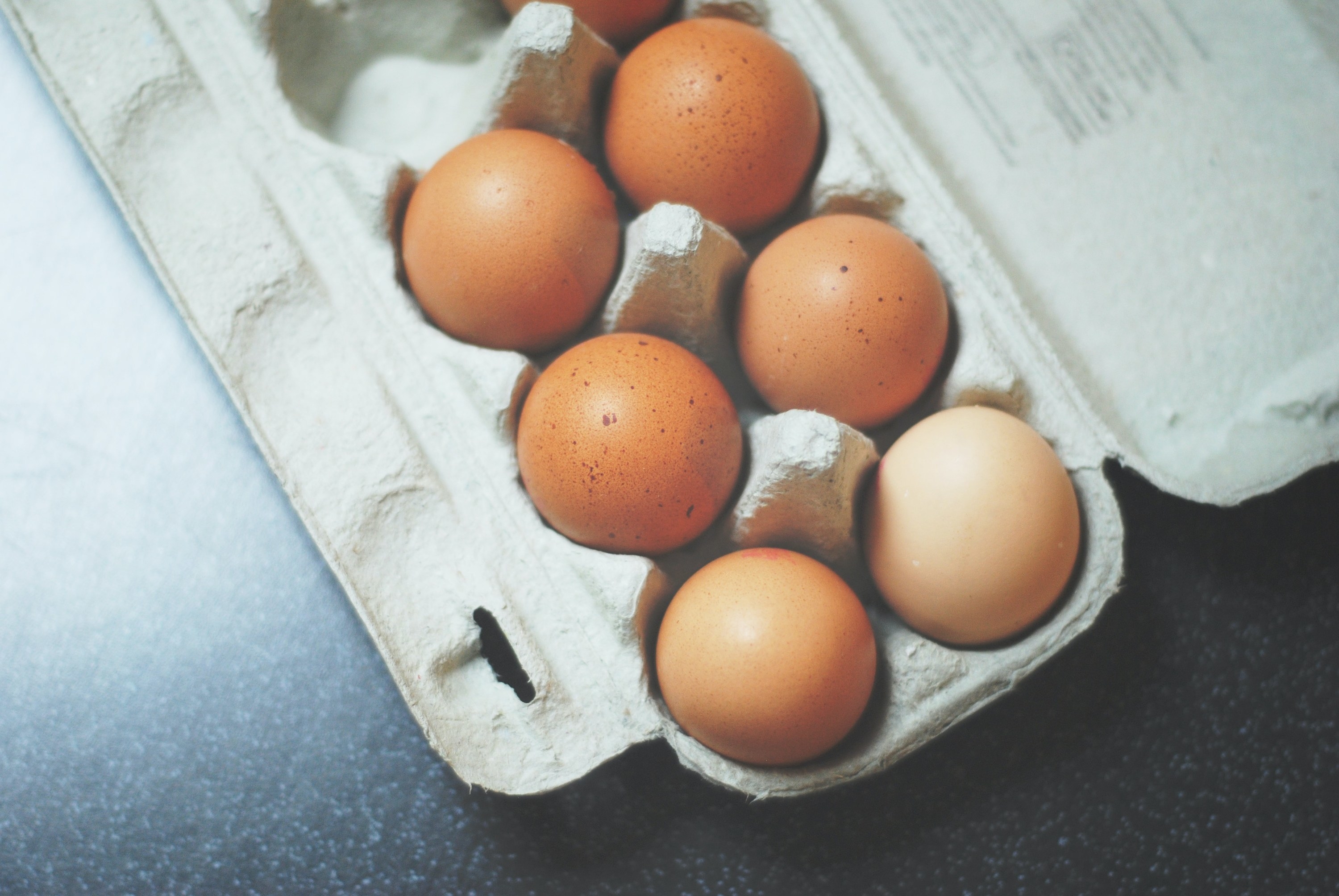 Eggs in a carton