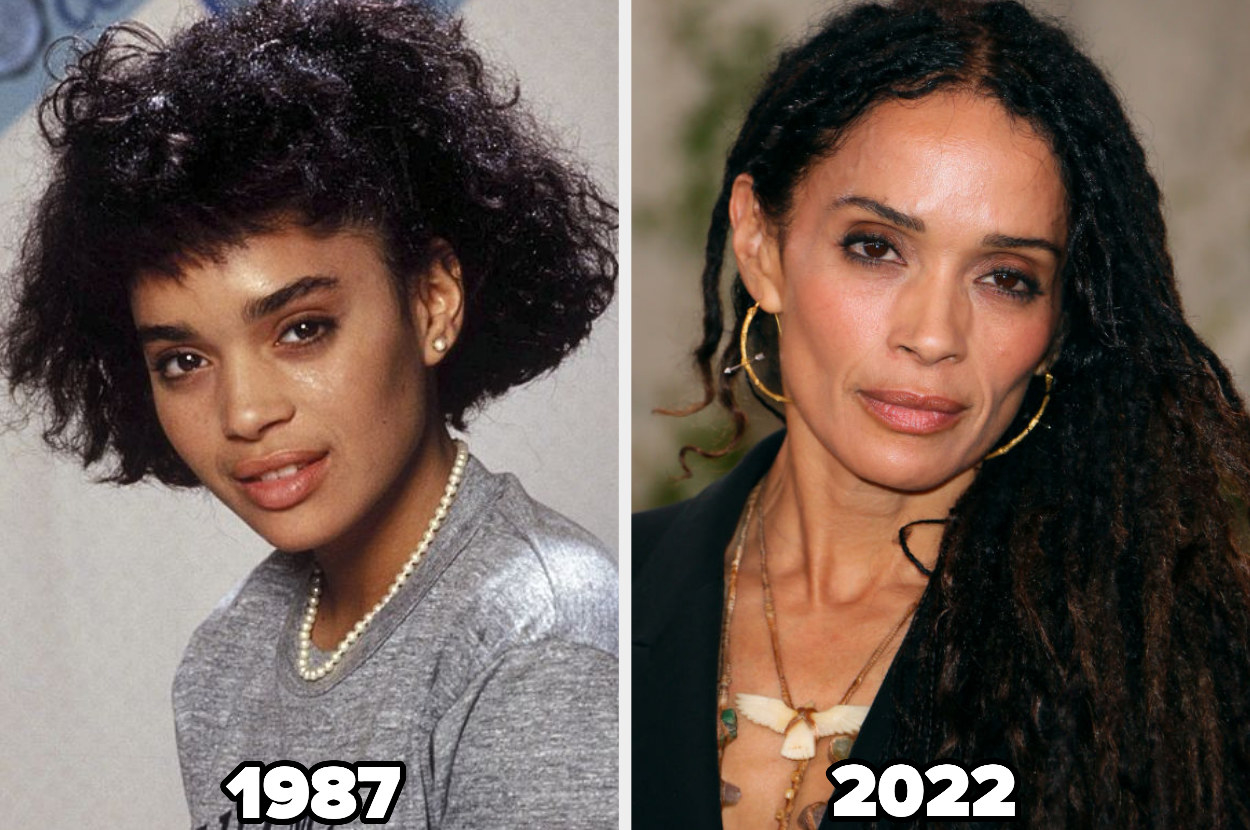 Lisa Bonet as Denise Huxtable in A Different World in 1987 and on the right at the world premiere of Apple TV+&#x27;s &quot;See&quot; at Fox Village Theater in 2022