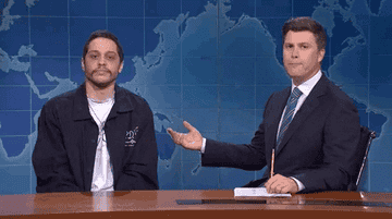 Pete Davidson and Colin Jost on the Weekend Update